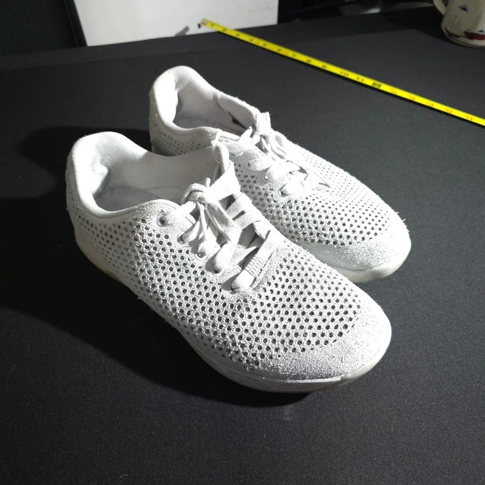 NOBULL Training Shoes Mens 11 White Mesh Athletic Crossfit Gym Sneakers Hybrid